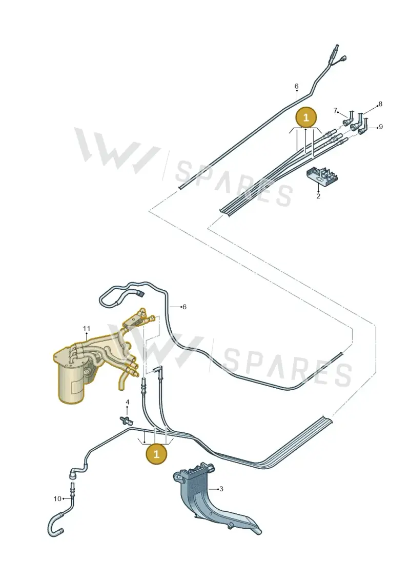 5QF200059CM — Volkswagen Tiguan 2.0 4Motion (2017-2024) diagram 884201250, position 1