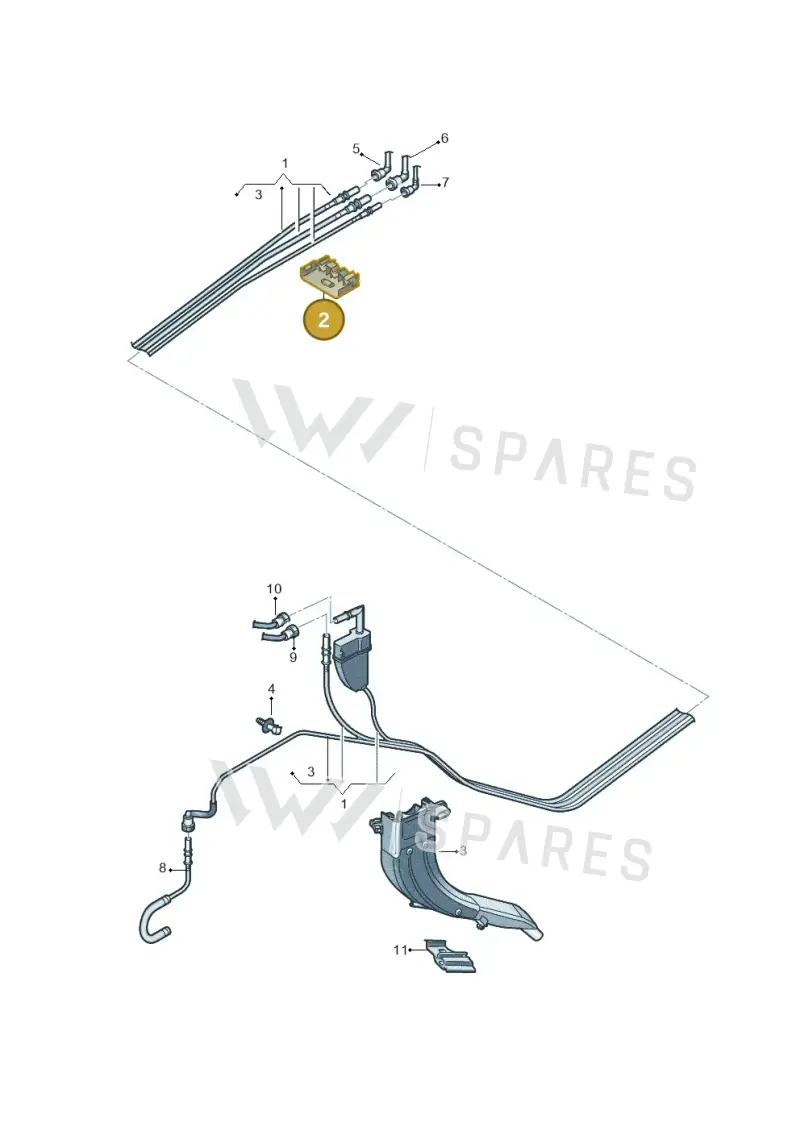 5QF201449B — Volkswagen Tiguan 2.0 (2023-) diagram 780201022, position 2