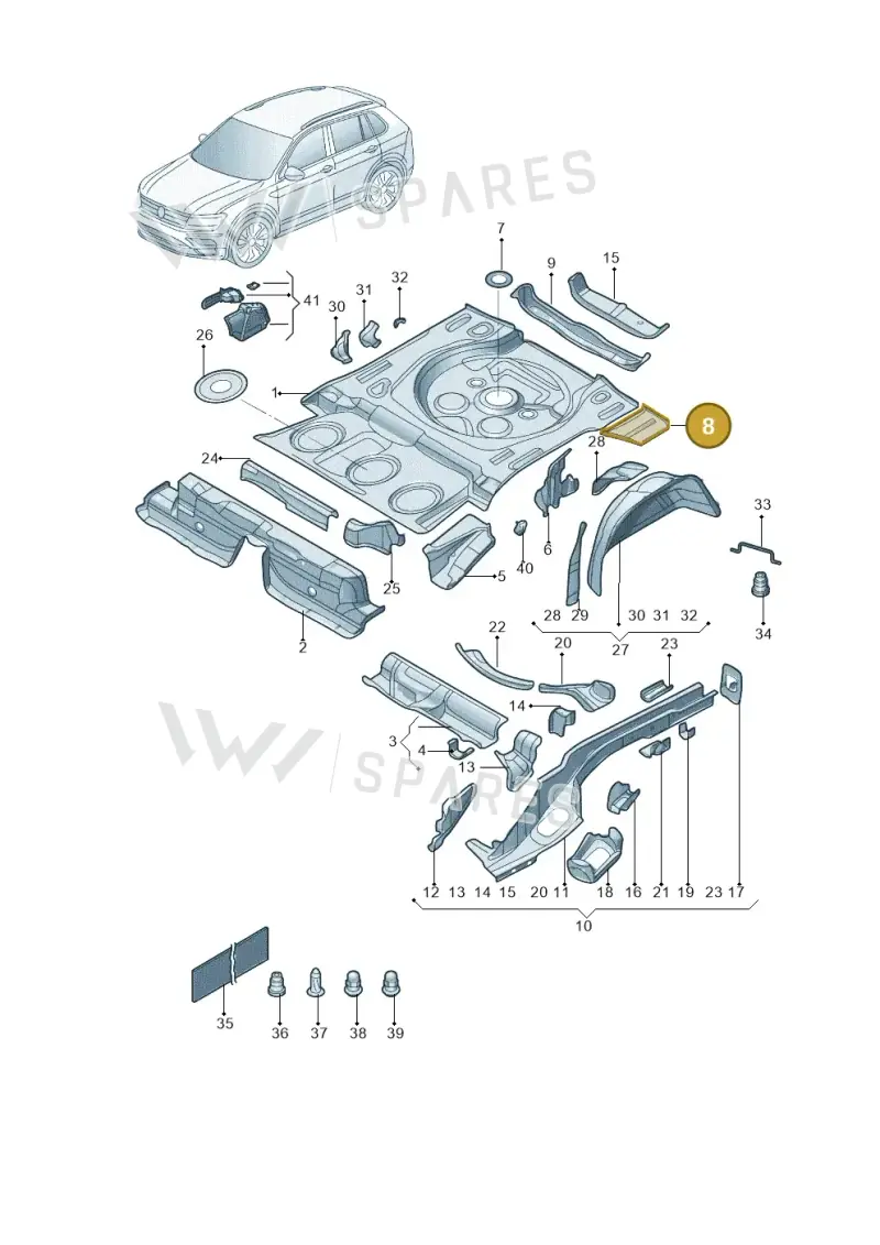 5QF802091C — Volkswagen Tiguan (2024-) diagram 808803200, position 8