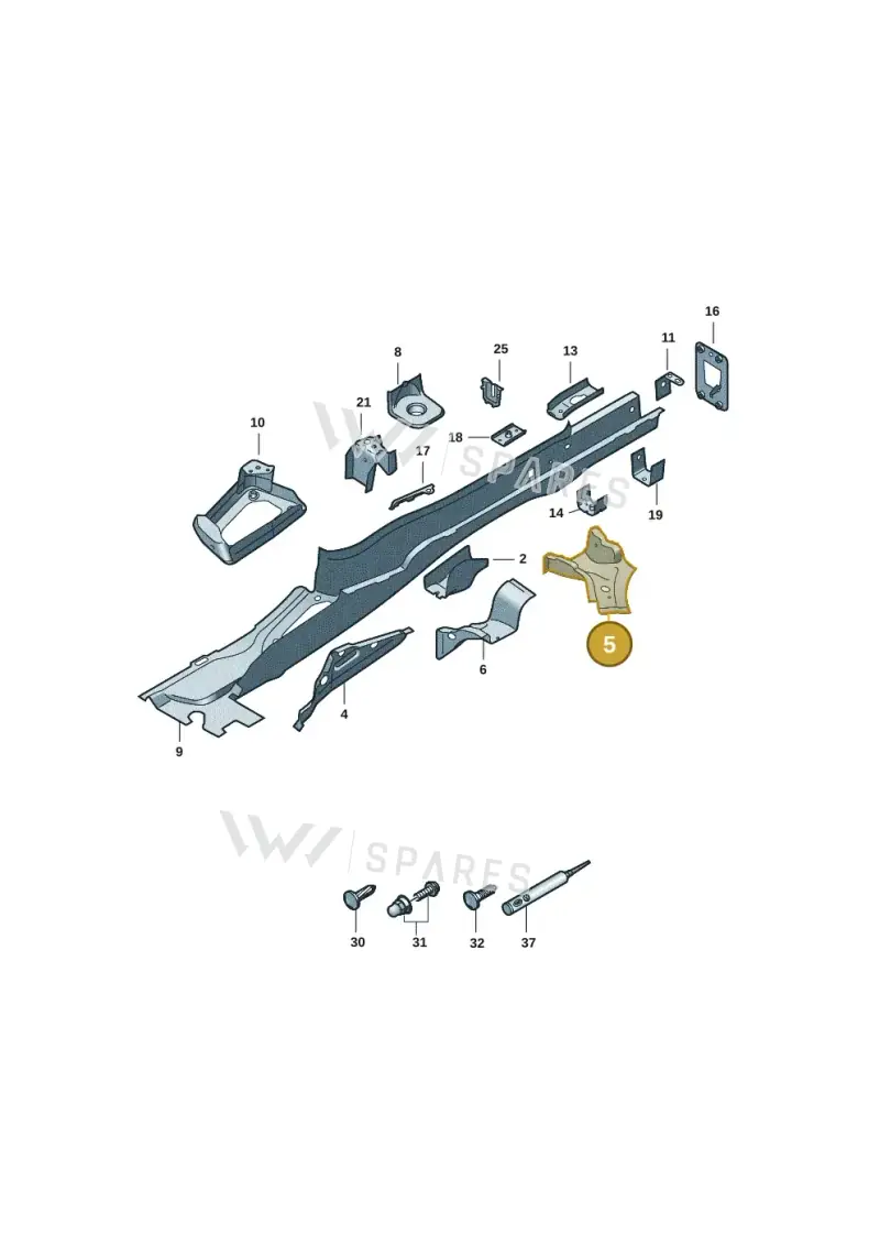 5QF802954 — Volkswagen Tiguan 2.0 (2023-) diagram 57x803401, position 5