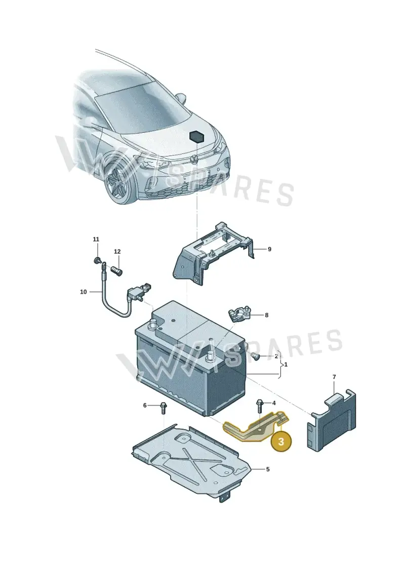 5QF803219B — Volkswagen ID.6 X (2021-) diagram 12d915000, position 3