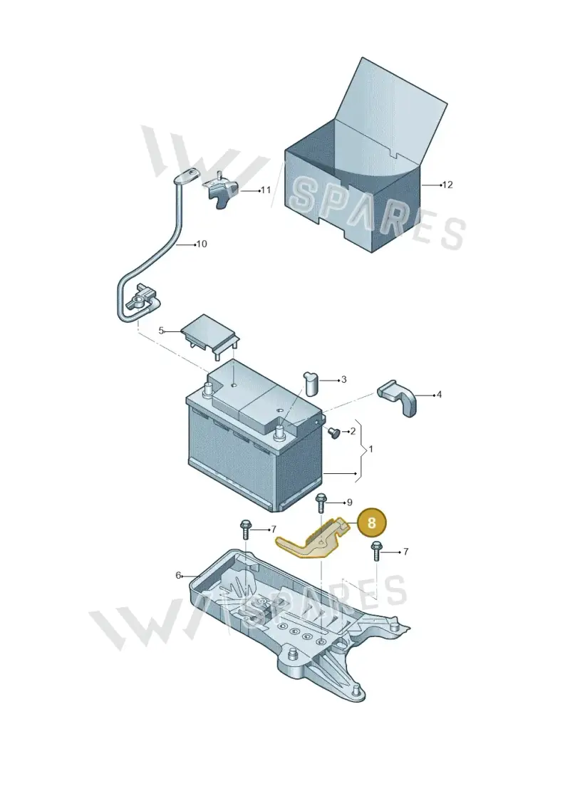 5QF803219B — Volkswagen Teramont (2021-2023) diagram 809915000, position 8