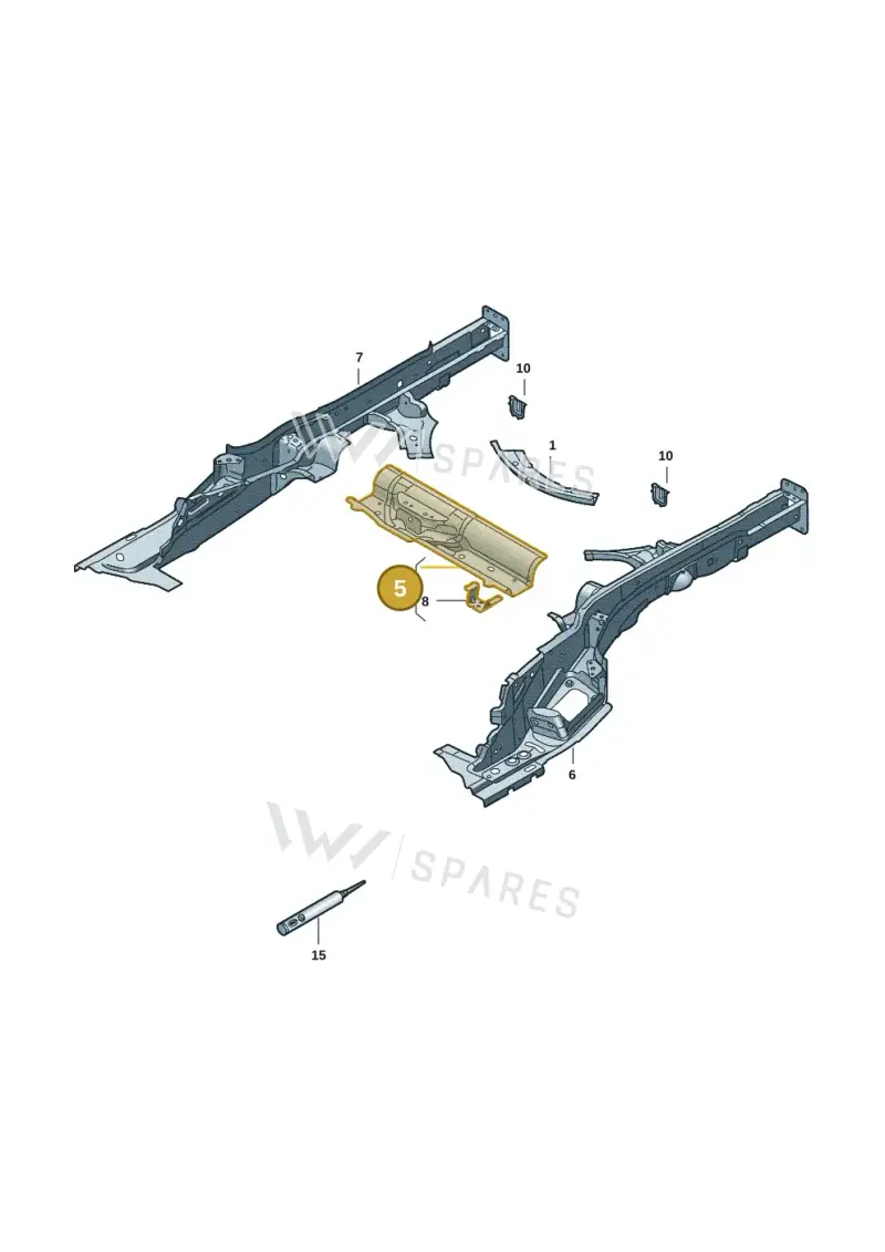 5QF803531 — Volkswagen Tiguan 2.0 (2023-) diagram 57x803410, position 5