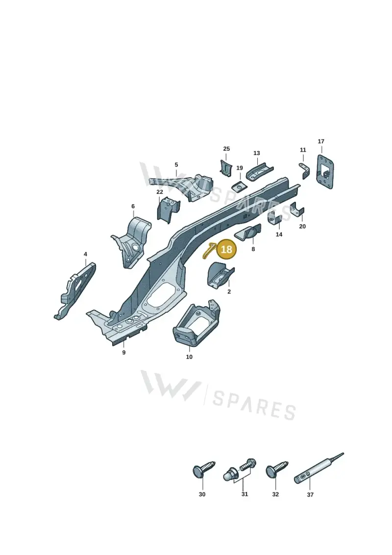 5QF804535 — Volkswagen Tiguan 2.0 (2023-) diagram 57x803400, position 18
