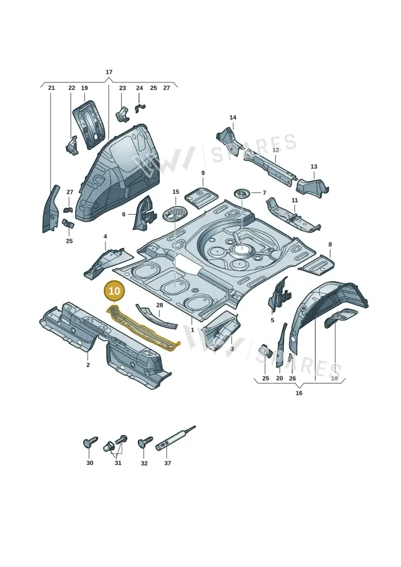 5QF813518 — Volkswagen Tiguan 2.0 (2023-) diagram 57x803350, position 10