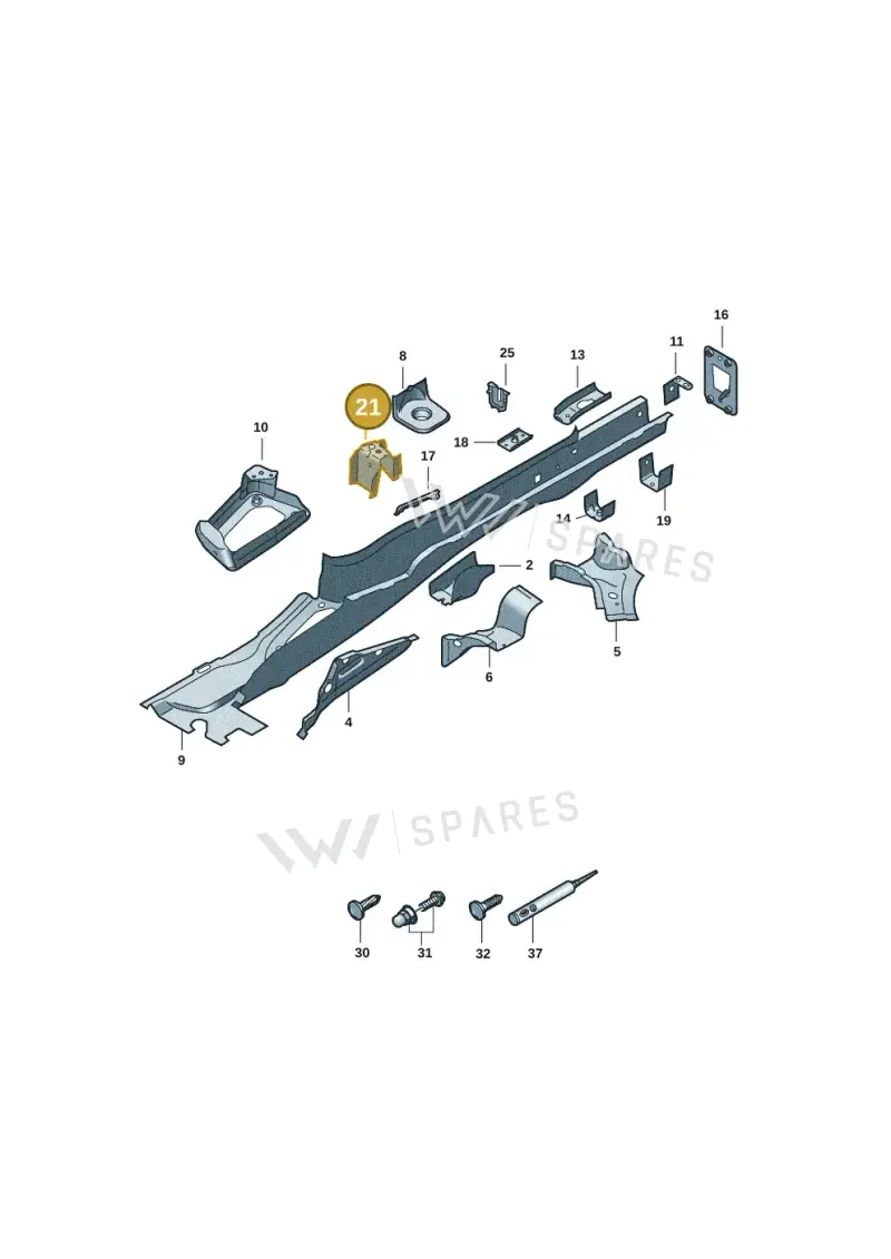 5QF813546 — Volkswagen Tiguan 2.0 (2023-) diagram 57x803401, position 21
