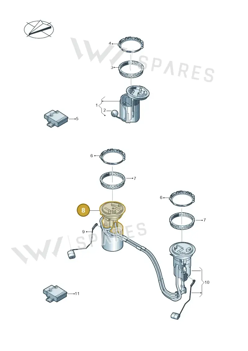 5QF919087H — Volkswagen Tiguan 2.0 4Motion (2017-2024) diagram 884919300, position 8