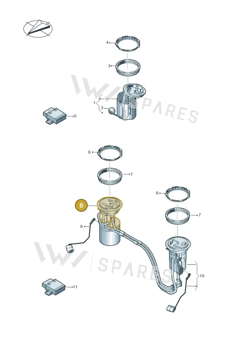 5QF919087R — Volkswagen Tiguan 2.0 4Motion (2016-2024) diagram 884919300, position 8