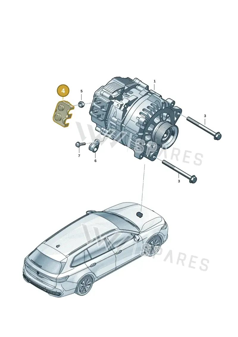 5QF971920 — Volkswagen Passat estate (2023-) diagram 3j0903400, position 4
