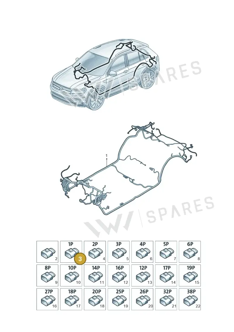 5QF972751 — Volkswagen Tiguan (2024-) diagram 57d971081, position 3