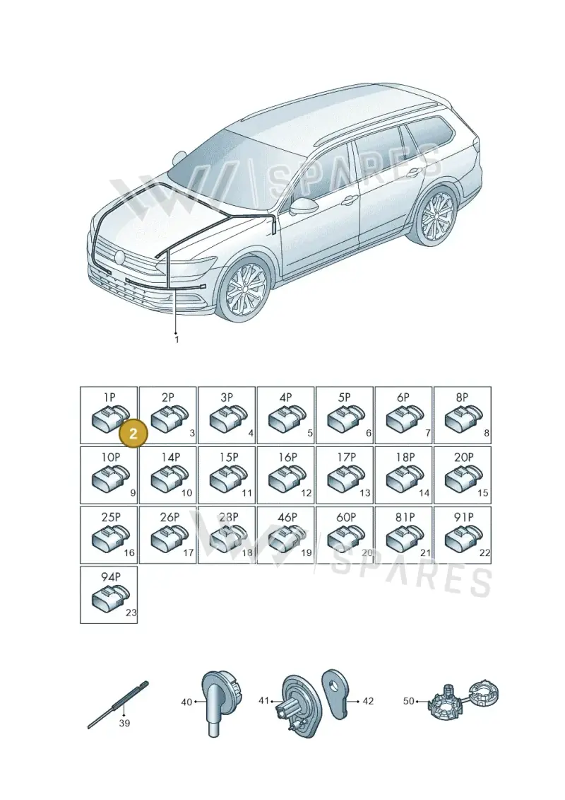 5QF972751 — Volkswagen Passat saloon (2014-2024) diagram 793971800, position 2