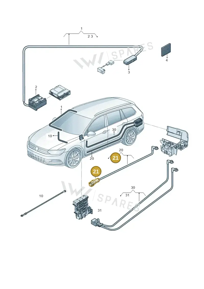 5QF972761 — Volkswagen Passat saloon (2014-2024) diagram 793971930, position 21