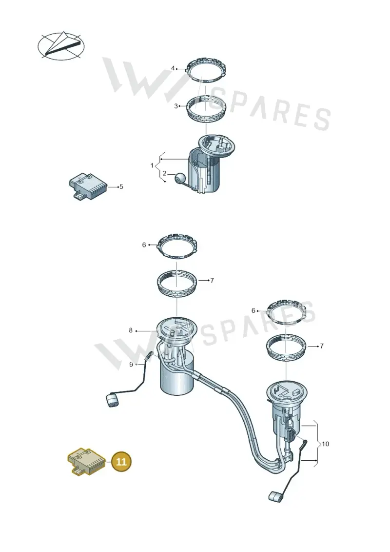 5QJ906093A — Volkswagen Tiguan 2.0 4Motion (2016-2024) diagram 884919300, position 11