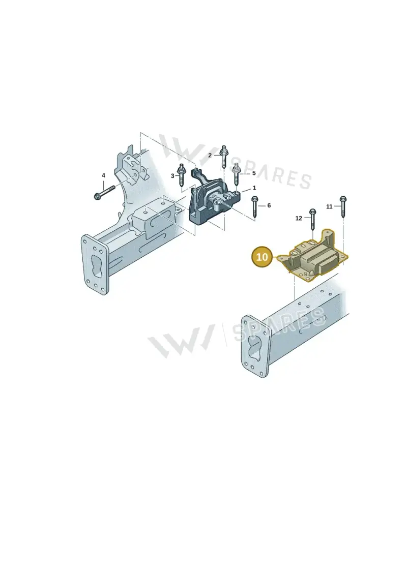 5QM199555 — Volkswagen Golf 2.0 BlueMotion (2019-2024) diagram 5h0199050, position 10