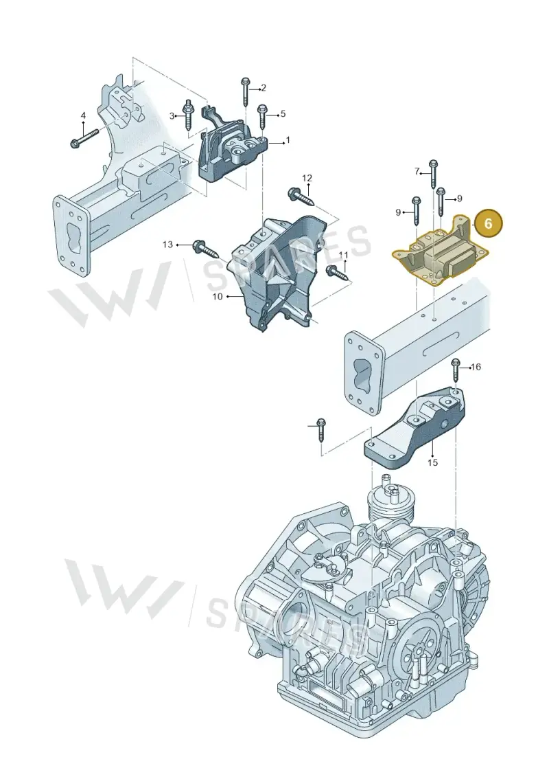 5QM199555 — Volkswagen T-Roc BlueMotion (2017-2024) diagram 781199370, position 6