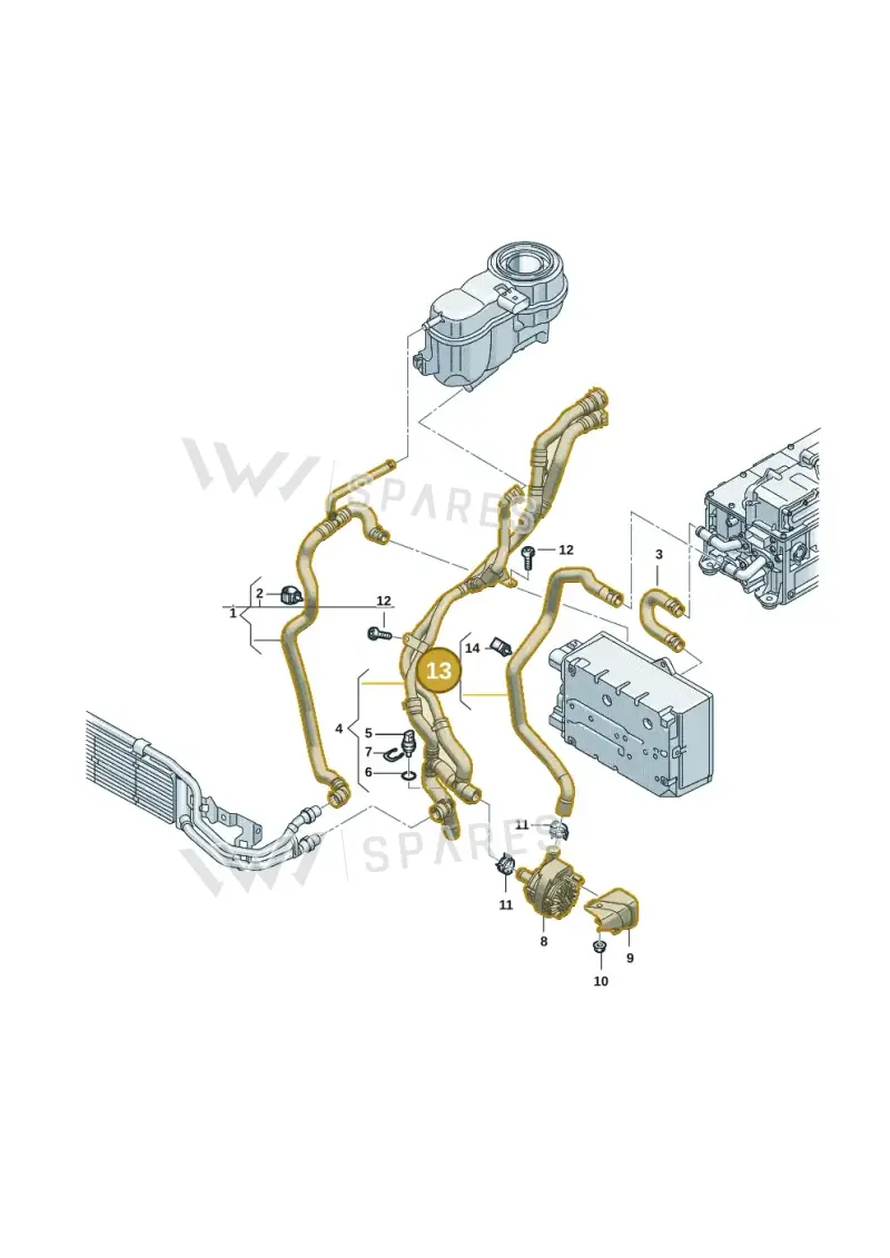 5QS121108A — Volkswagen Tiguan 2.0 (2023-) diagram 2ka121310, position 13