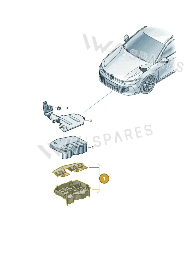 5QS937548 — Volkswagen Tiguan 2.0 (2023-) diagram 3j0937030, position 1