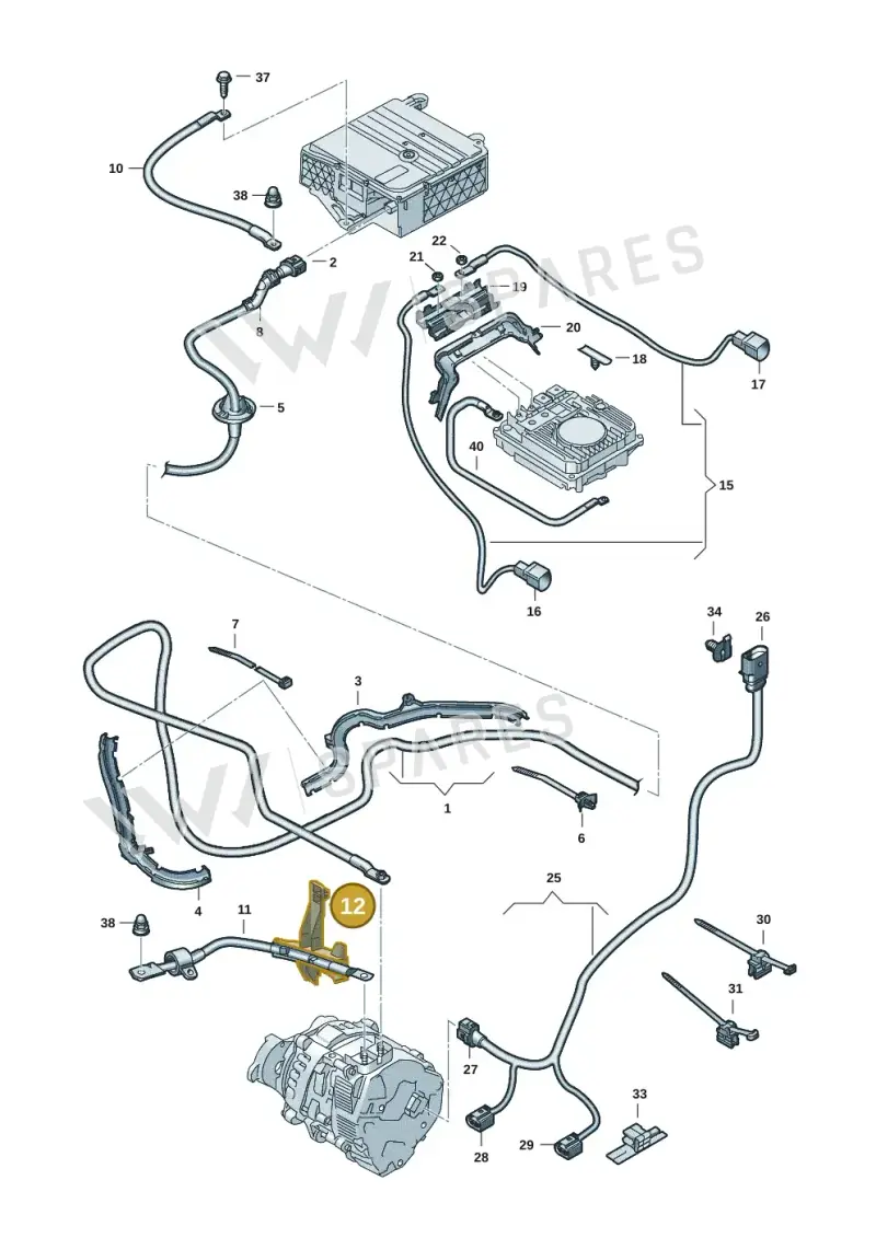 5QS971446 — SEAT 578 platform diagram 3j0971150, position 12
