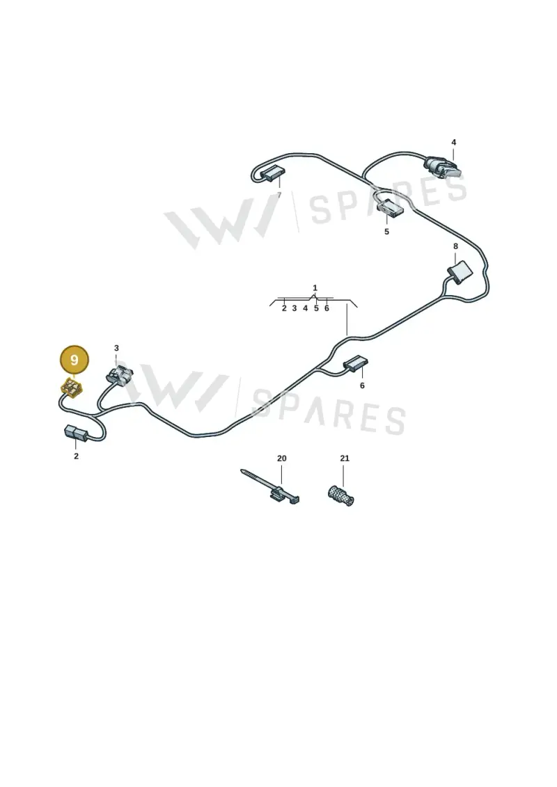 5QS972416 — Audi A5 Limousine (2024-2025) diagram 8wk972650, position 9