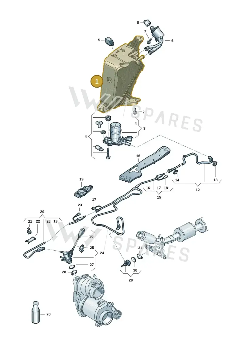 5R3131877E — Volkswagen Caddy Maxi Kombi (2020-2024) diagram 2ka253100, position 1
