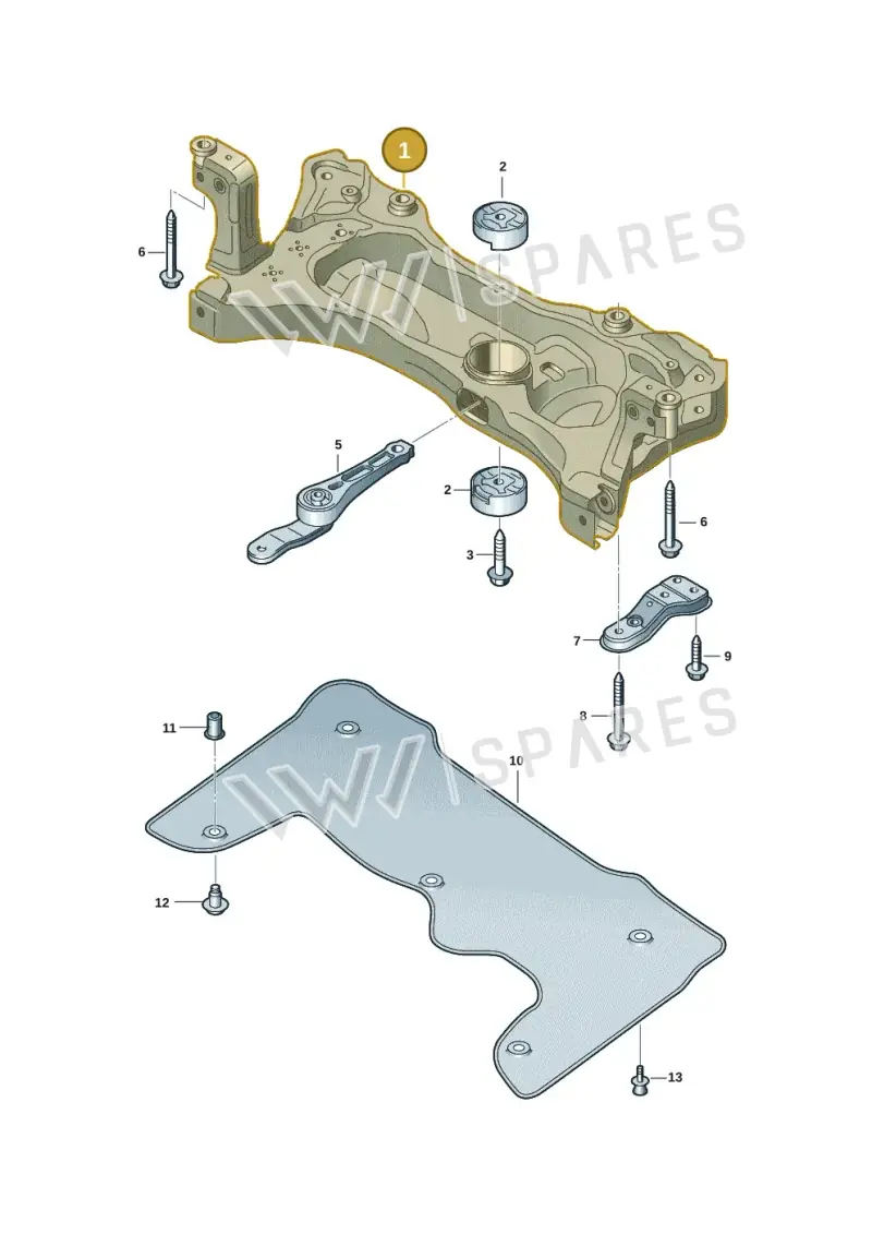 5R3199315D — Volkswagen Caddy Maxi Kombi (2020-2024) diagram 2ka401000, position 1