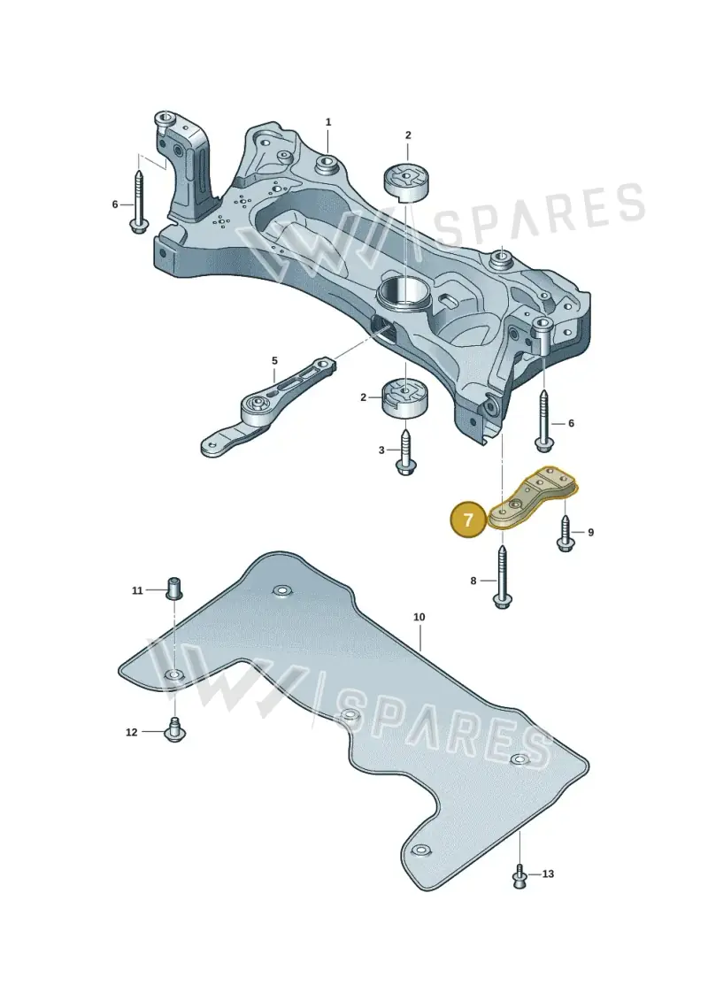 5R3199518A — Volkswagen Caddy Maxi Kombi (2020-2024) diagram 2ka401000, position 7