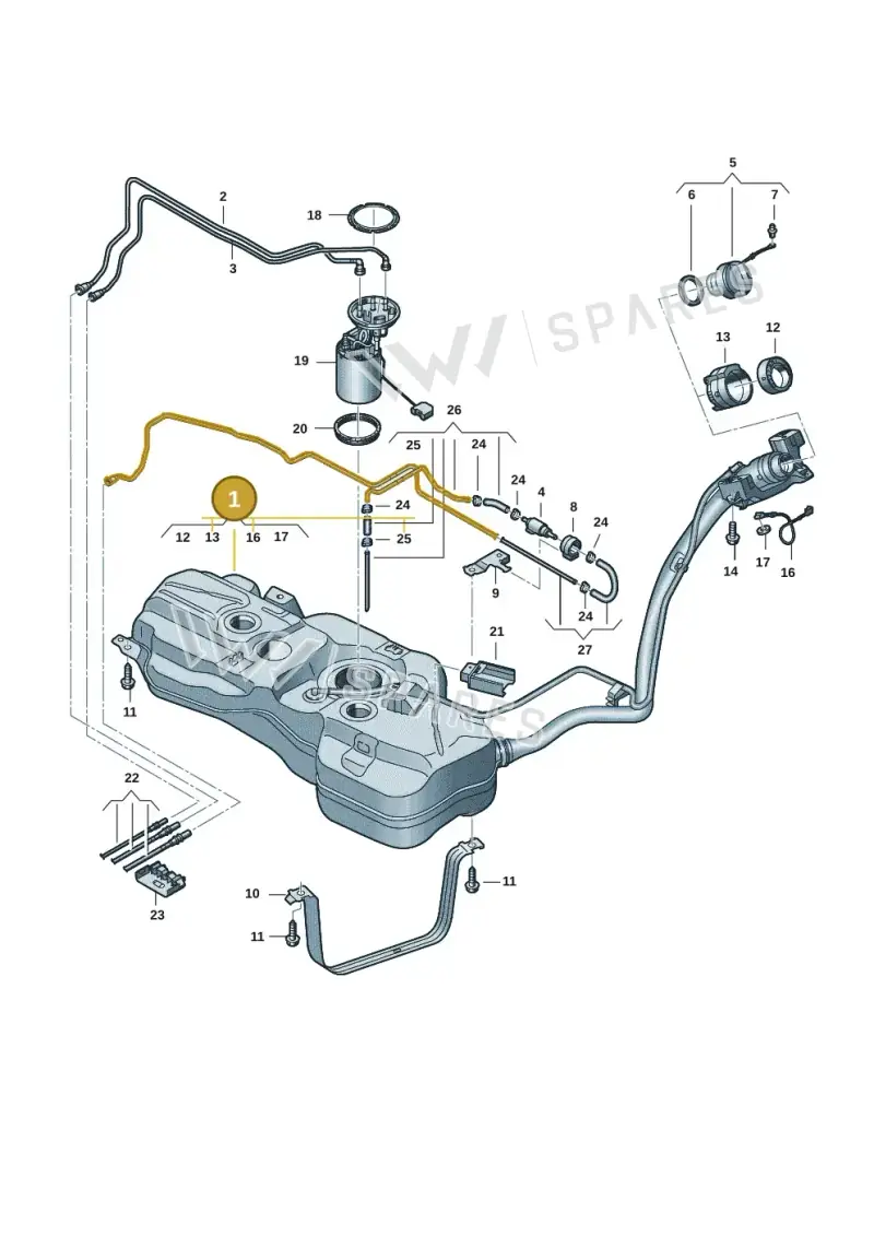 5R3201060F — Volkswagen Caddy Maxi Kombi (2020-2024) diagram 2ka201060, position 1