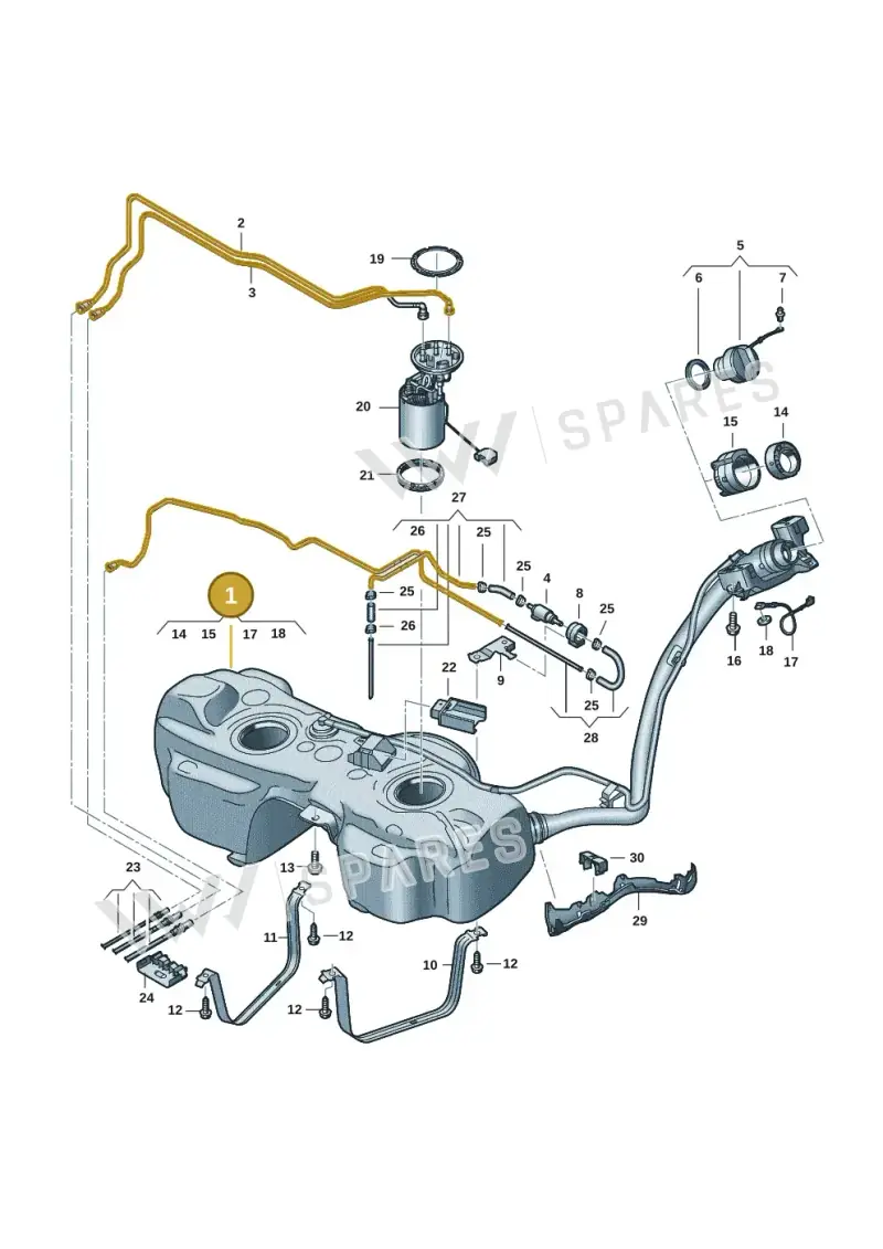 5R3201060H — Volkswagen Caddy Maxi Kombi (2020-2024) diagram 2ka201065, position 1