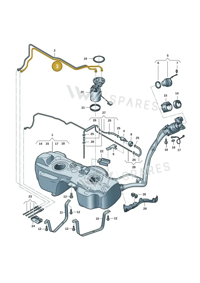 5R3201294C — Volkswagen Caddy Maxi Kombi (2020-2024) diagram 2ka201065, position 3