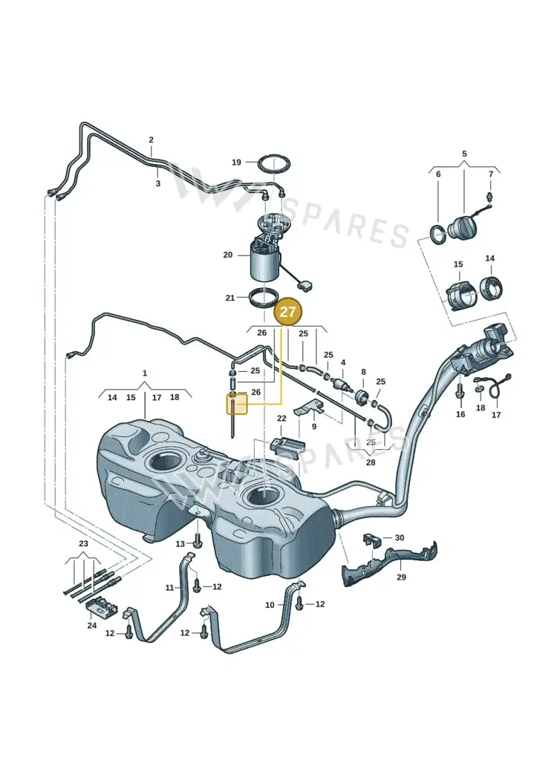 5R3201361F — Volkswagen Caddy Maxi Kombi (2020-2024) diagram 2ka201065, position 27