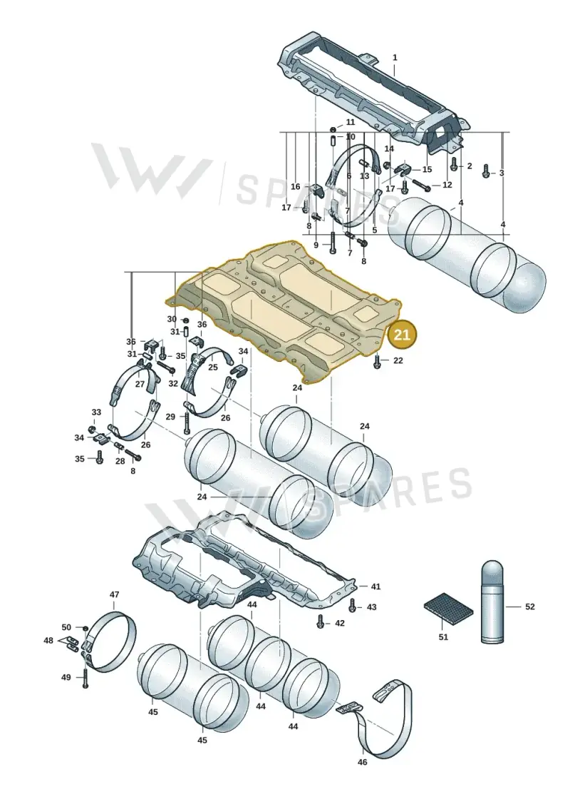 5R3201871 — Volkswagen Caddy Maxi Kombi (2020-2024) diagram 2ka201010, position 21