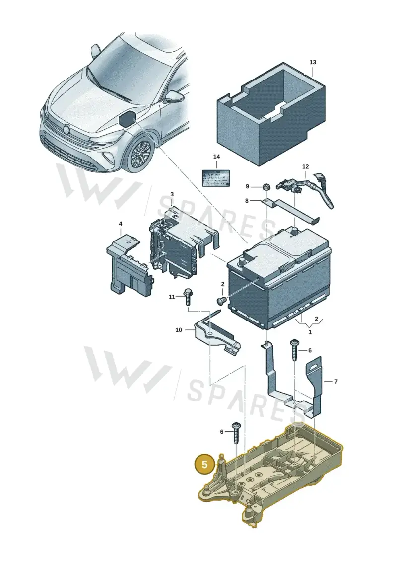 5R3915331A — Volkswagen Tiguan 2.0 (2023-) diagram 57x915000, position 5