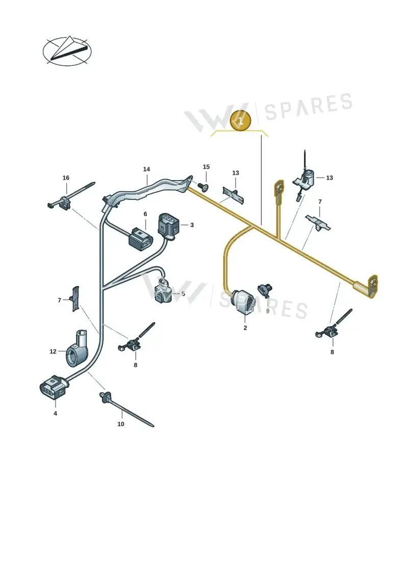 5R4971111J — Volkswagen Caddy Maxi (2020-2025) diagram 2ka971070, position 1