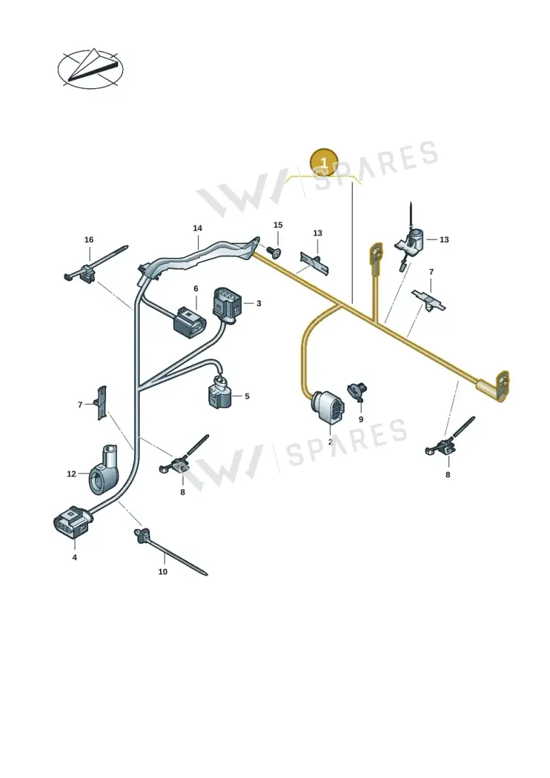 5R4971111L — Volkswagen Caddy Maxi Kombi (2020-2024) diagram 2ka971070, position 1