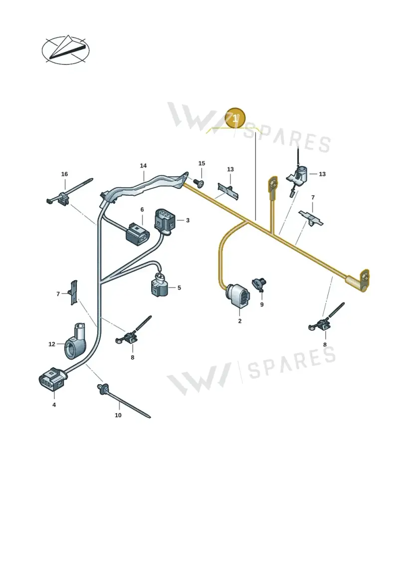 5R5971111L — Volkswagen Caddy Maxi (2020-2025) diagram 2ka971070, position 1