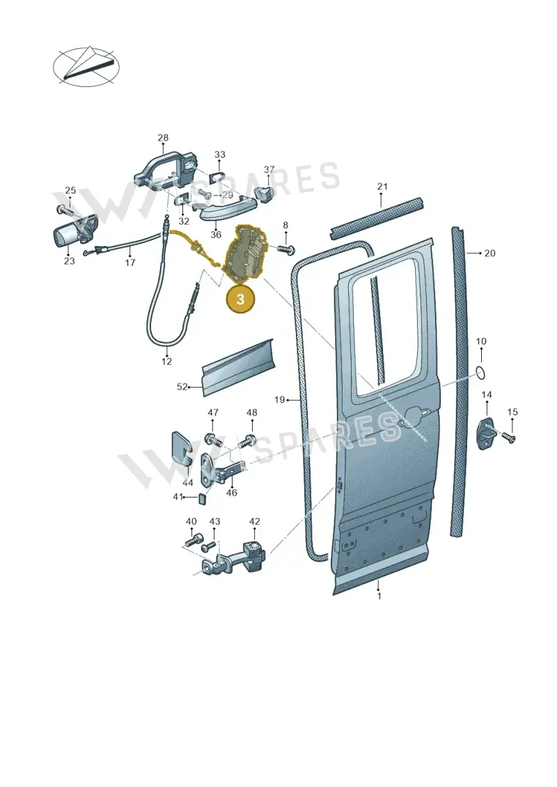 5TA839015D — Volkswagen MAN TGE 35 (2016-2021) diagram 807841000, position 3