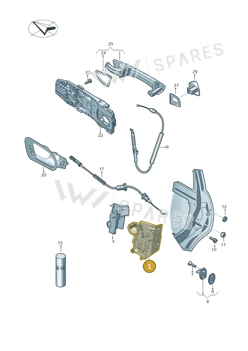 5TA839015L — Skoda Fabia (2021-) diagram 649839000, position 1