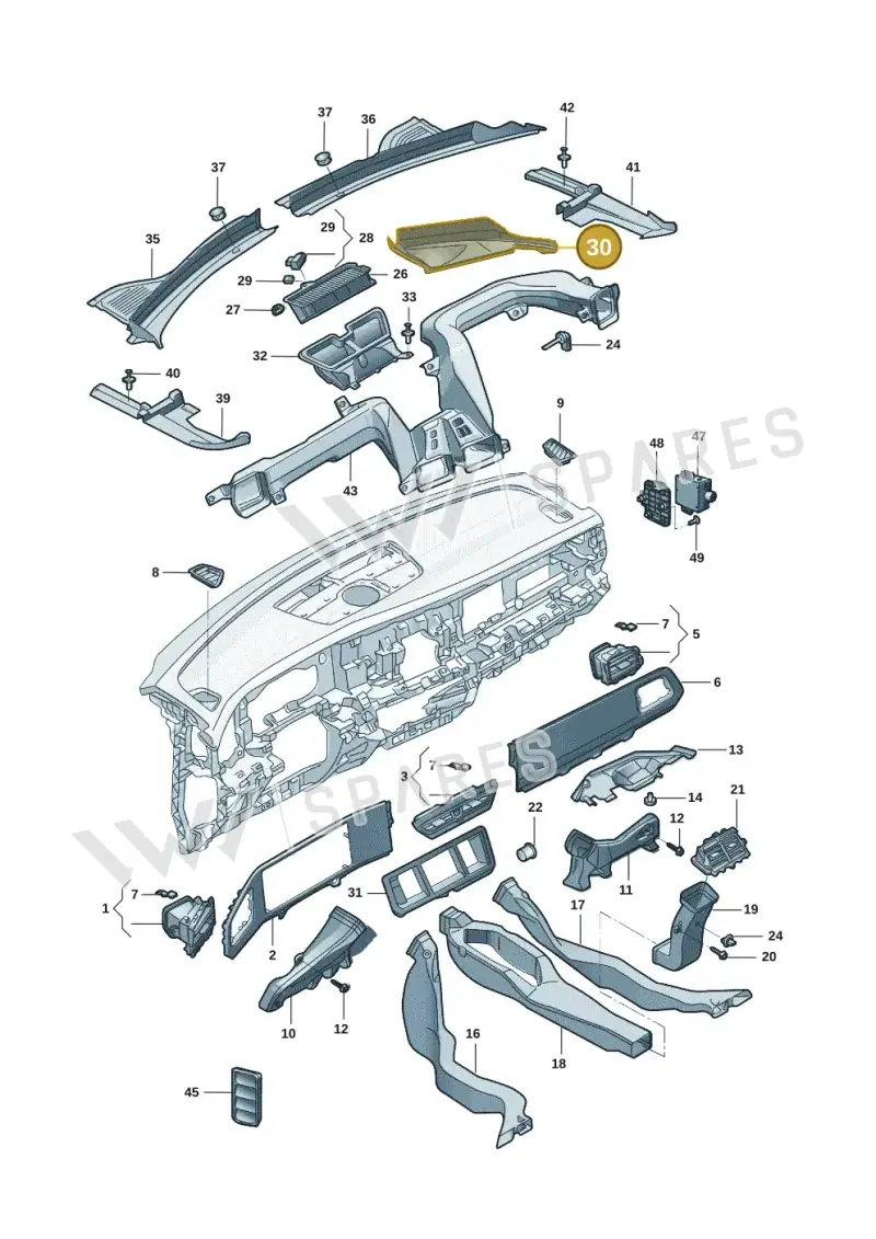 5TB815159 — Volkswagen Tiguan (2024-) diagram 57d819300, position 30