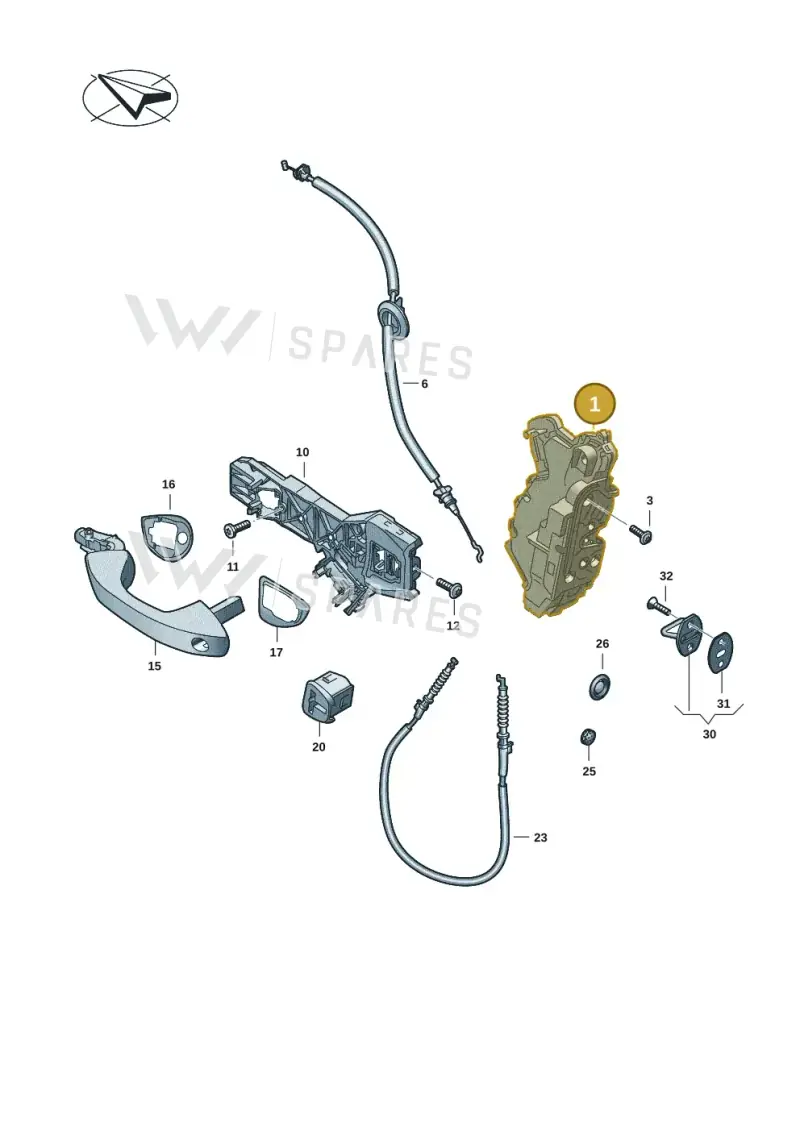5TB837015E — Volkswagen ID.Buzz (2022-) diagram 2ka837000, position 1