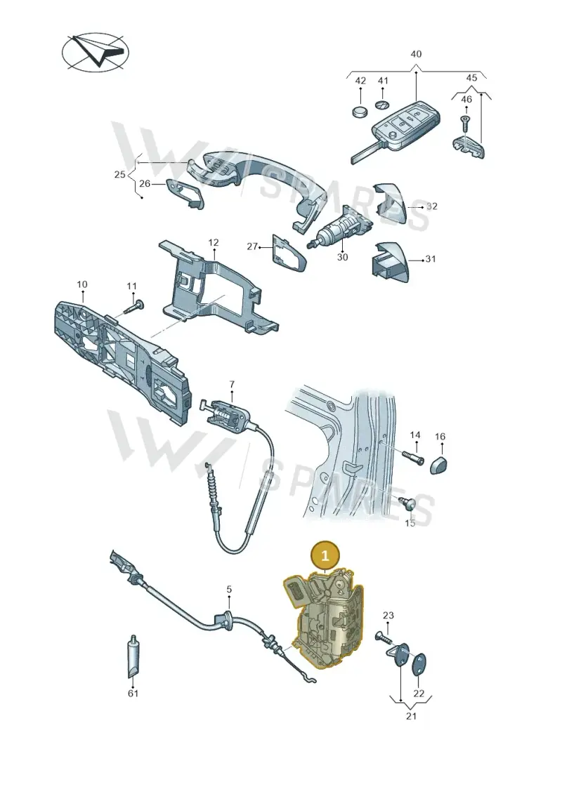 5TC837015B — Volkswagen Taigo (2021-2024) diagram 837837000, position 1