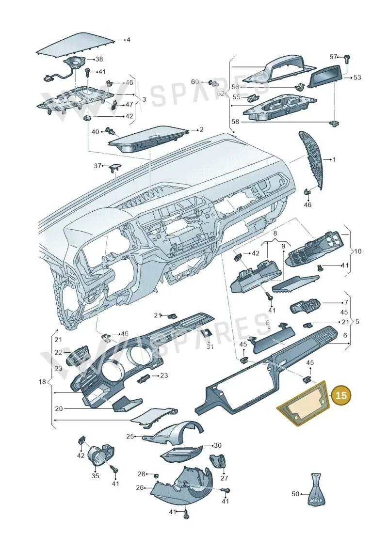 5TC858071GYI2 — Volkswagen Touran (2015-2025) diagram 869857100, position 15