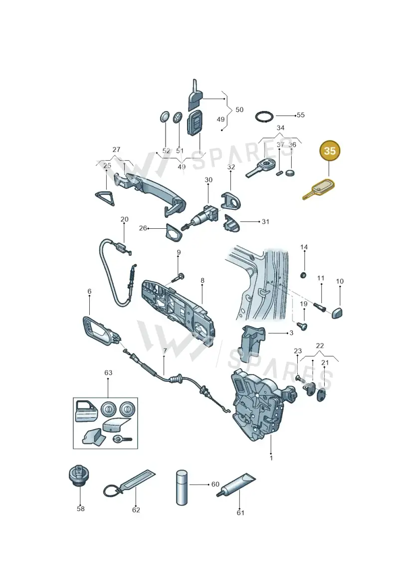 5U0837219AFINF — Volkswagen Up! 1.0 TSI (2013-2017) diagram 559837000, position 35