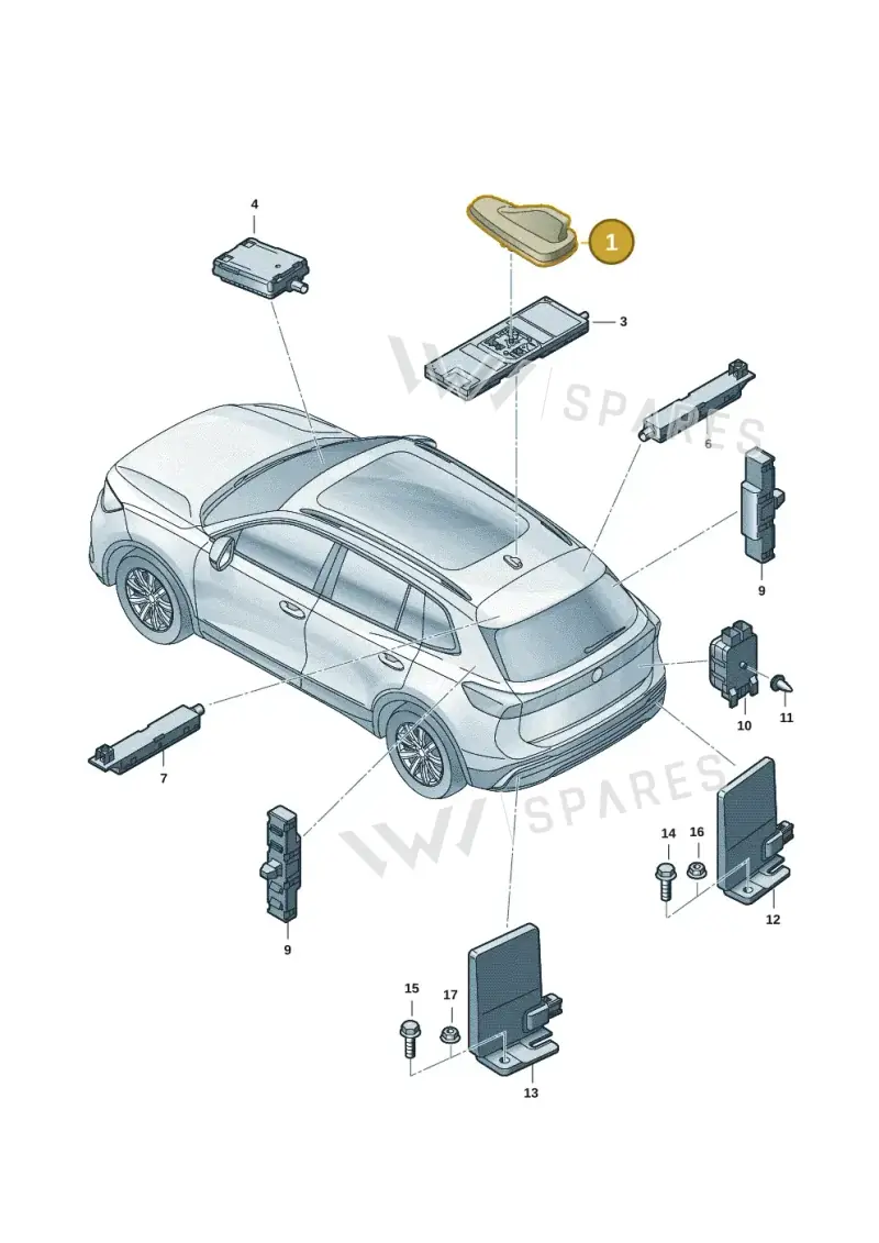 5WA035507E041 — Volkswagen Tiguan 2.0 (2023-) diagram 57x035200, position 1