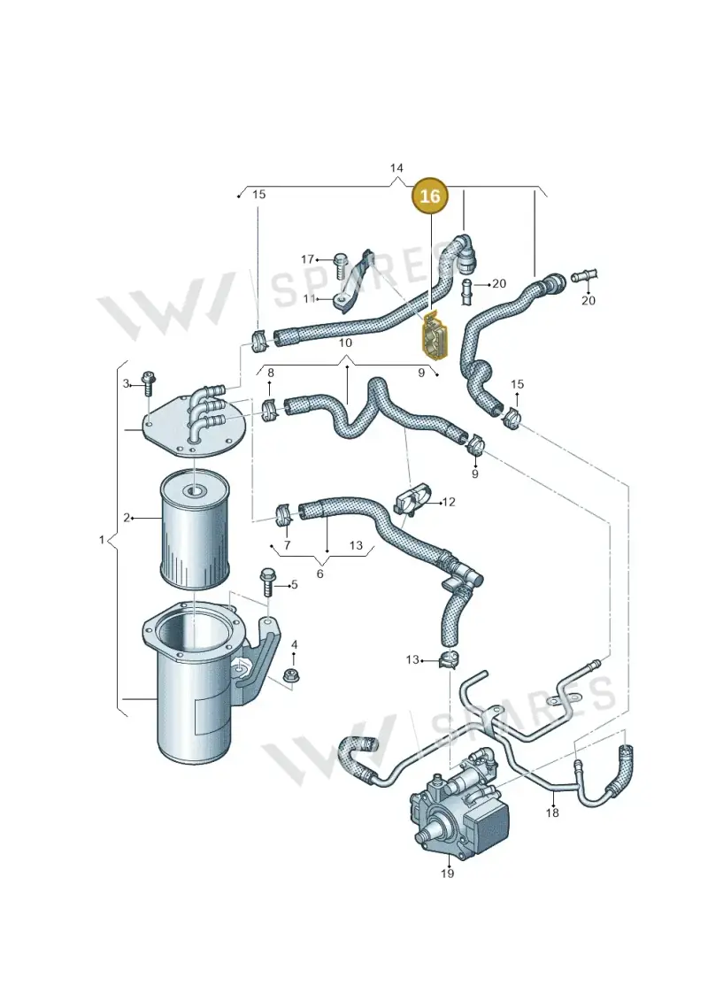 5WA130325 — Volkswagen Multivan (2021-) diagram 7t0127005, position 16