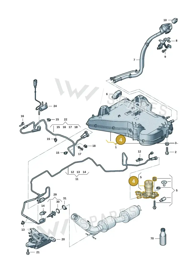5WA131971 — Volkswagen Multivan (2021-) diagram 7t0201600, position 4