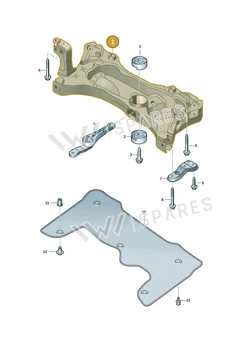 5WA199315F — Volkswagen Tiguan 2.0 (2023-) diagram 2ka401000, position 1