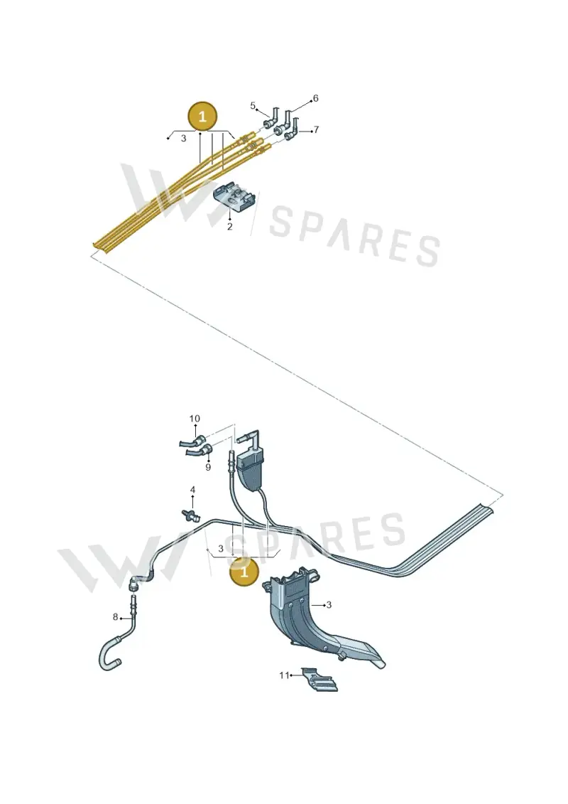 5WA200059AN — Volkswagen Golf 2.0 BlueMotion (2019-2024) diagram 780201022, position 1