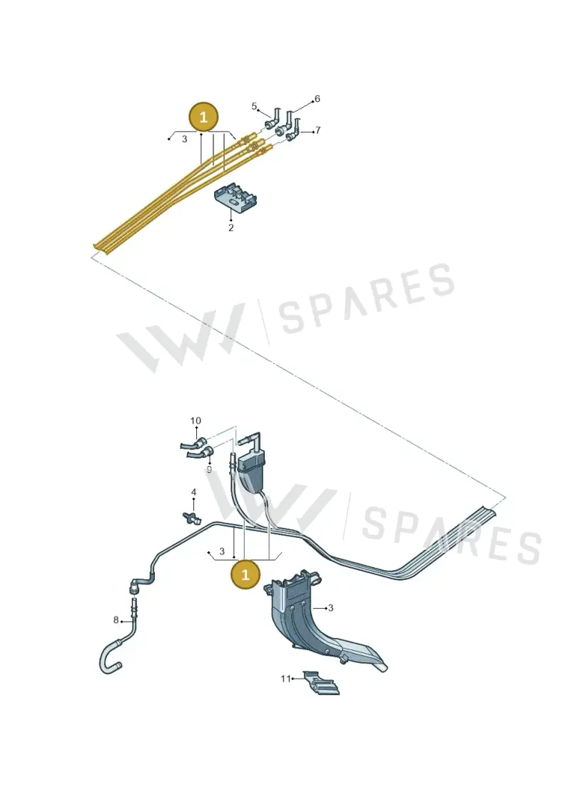 5WA200059BA — Volkswagen Golf 2.0 BlueMotion (2019-2024) diagram 780201022, position 1