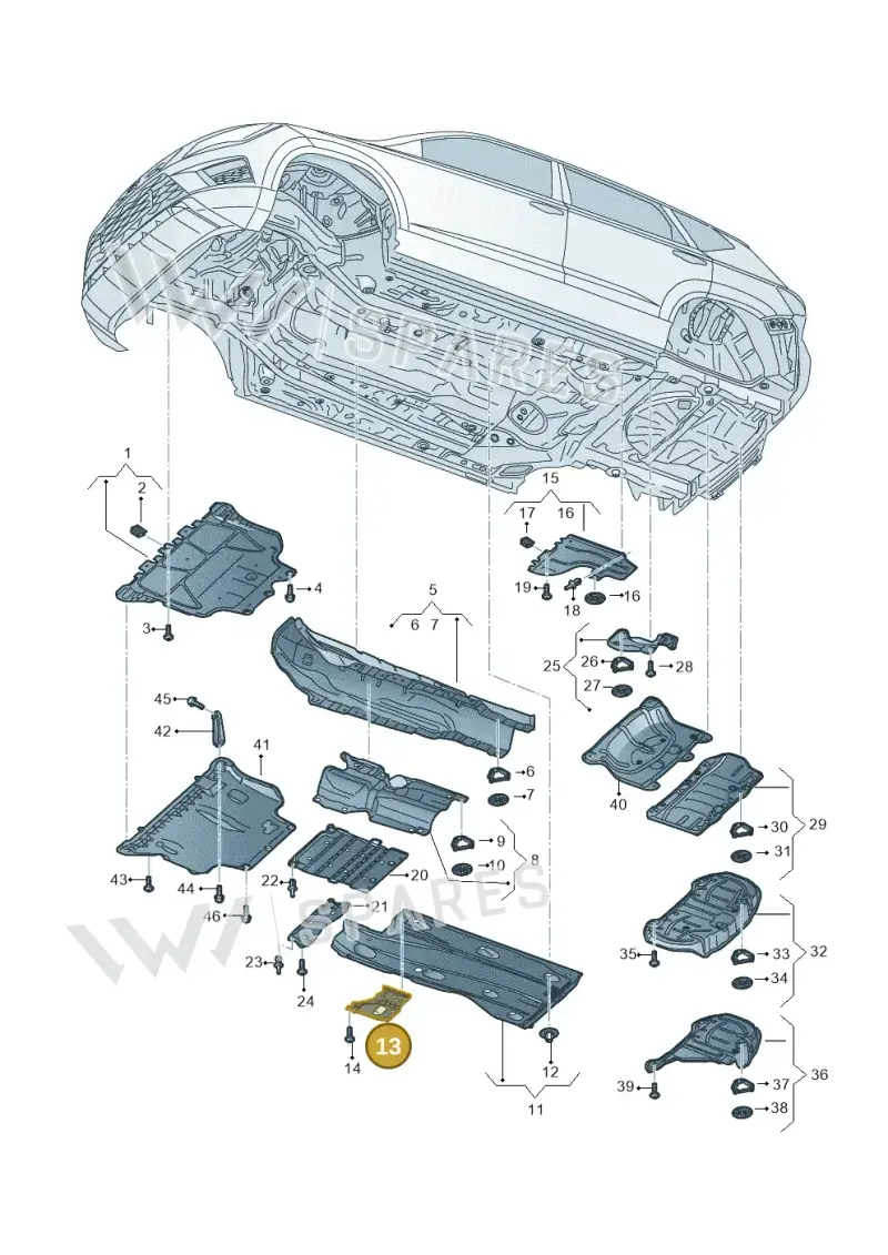 5WA201429 — Volkswagen Taos 1.4 (2020-2024) diagram 893825000, position 13