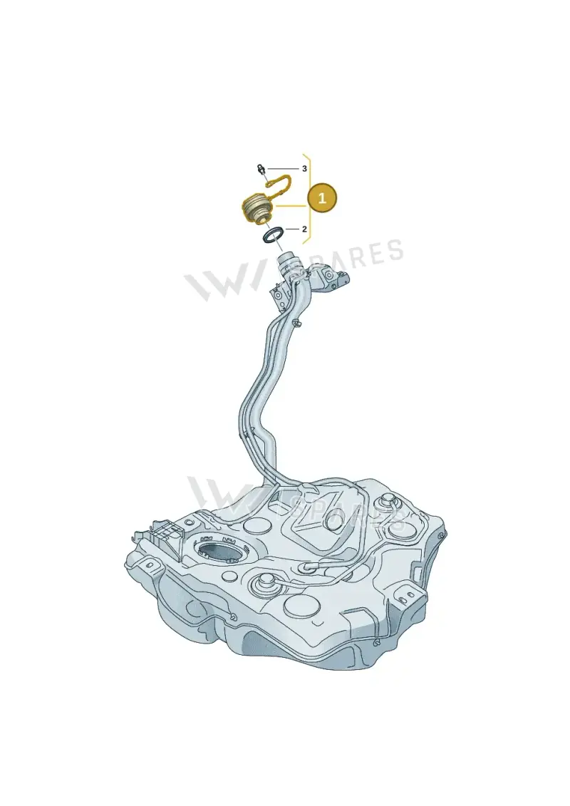 5WA201550B — Volkswagen Touareg (2017-2023) diagram 5h0201190, position 1